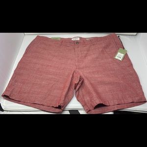 Men’s Goodfellow Linden Short Flat Front Red 42W
